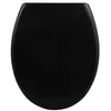 Image de Spirella Sanitop-Wingenroth Abattant de WC avec Fonction de libération Rapide et Fermeture en Douceur Lunette de Toilette antibactérienne en Duroplast et Acier Inoxydable Amovible Noir en occasion ou reconditionné