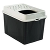 Image de Maison de toilette TOP 50l - Noire PP Recycle - 57,2 x 39,3 x 40,4 cm
