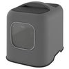 Image de Bac à litière MyPet Biala avec couvercle et pelle, en plastique recyclé Anthracite