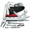 Image de Victorinox Swiss Tool X Plus Ratchet Couteau de Poche Suisse, Couteau Multifonction, 38 Fonctions, Tire Bouchon, Lame Fixe, Etui, Argent en occasion ou reconditionné