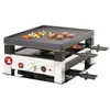 Image de Solis Table Grill 7910 5 en 1 Appareil à raclette pour 4 personnes   Raclette + grill de table + wok + grill à pizza + crêpes   Barbecue électrique   1020 W   Acier inoxydable en occasion ou reconditionné