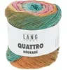 Image de Coton à tricoter et à crocheter QUATTRO DEGRADE - 100GR -(...) - Multicolore 0006 (Turquoise-Rose-Jaune)