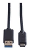 Image de Roline - Câble USB - USB type A (M) pour 24 pin USB-C (M) - USB 3.1 - 1 m - moulé - noir