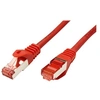 Image de Roline - Cordon de raccordement - RJ-45 (M) pour RJ-45 (M) - 30 cm - SFTP, PiMF - CAT 6 - sans halogène, moulé, bloqué - rouge