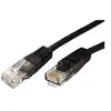 Image de Roline - Cordon de raccordement - RJ-45 (M) pour RJ-45 (M) - 1 m - UTP - CAT 5e - moulé - noir