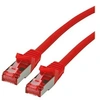 Image de Roline - Cordon de raccordement - RJ-45 (M) pour RJ-45 (M) - 2 m - SFTP, PiMF - CAT 6 - sans halogène, moulé, bloqué - rouge