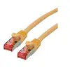 Image de Roline - Cordon de raccordement - RJ-45 (M) pour RJ-45 (M) - 50 cm - SFTP, PiMF - CAT 6 - sans halogène, moulé, bloqué - jaune