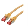Image de Roline - Cordon de raccordement - RJ-45 (M) pour RJ-45 (M) - 1 m - SFTP, PiMF - CAT 6 - sans halogène, moulé, bloqué - jaune