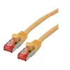 Image de Roline - Cordon de raccordement - RJ-45 (M) pour RJ-45 (M) - 2 m - SFTP, PiMF - CAT 6 - sans halogène, moulé, bloqué - jaune