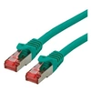 Image de Roline - Cordon de raccordement - RJ-45 (M) pour RJ-45 (M) - 3 m - SFTP, PiMF - CAT 6 - sans halogène, moulé, bloqué - vert