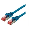 Image de Roline - Cordon de raccordement - RJ-45 (M) pour RJ-45 (M) - 1.5 m - SFTP, PiMF - CAT 6 - sans halogène, moulé, bloqué - bleu