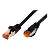 Image de Roline - Cordon de raccordement - RJ-45 (M) pour RJ-45 (M) - 1.5 m - SFTP, PiMF - CAT 6 - sans halogène, moulé, bloqué - noir