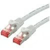 Image de Roline - Cordon de raccordement - RJ-45 (M) pour RJ-45 (M) - 30 cm - SFTP, PiMF - CAT 6 - sans halogène, moulé, bloqué - blanc