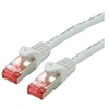 Image de Roline - Cordon de raccordement - RJ-45 (M) pour RJ-45 (M) - 2 m - SFTP, PiMF - CAT 6 - sans halogène, moulé, bloqué - blanc