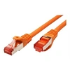 Image de Roline - Cordon de raccordement - RJ-45 (M) pour RJ-45 (M) - 30 cm - SFTP, PiMF - CAT 6 - sans halogène, moulé, bloqué - orange