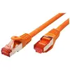 Image de Roline - Cordon de raccordement - RJ-45 (M) pour RJ-45 (M) - 50 cm - SFTP, PiMF - CAT 6 - sans halogène, moulé, bloqué - orange