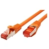 Image de Roline - Cordon de raccordement - RJ-45 (M) pour RJ-45 (M) - 2 m - SFTP, PiMF - CAT 6 - sans halogène, moulé, bloqué - orange