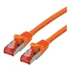 Image de Roline - Cordon de raccordement - RJ-45 (M) pour RJ-45 (M) - 5 m - SFTP, PiMF - CAT 6 - sans halogène, moulé, bloqué - orange