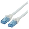 Image de Roline - Cordon de raccordement - RJ-45 (M) pour RJ-45 (M) - 1 m - UTP - CAT 6a - sans halogène, moulé, bloqué - blanc
