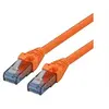 Image de Roline - Cordon de raccordement - RJ-45 (M) pour RJ-45 (M) - 30 cm - UTP - CAT 6a - sans halogène, moulé, bloqué - orange