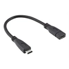 Image de Roline - Câble d'extension USB - 24 pin USB-C (M) pour 24 pin USB-C (F) - USB 3.1 - 15 cm - noir