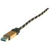 Image de Roline Gold - Câble USB - USB type A (M) pour 24 pin USB-C (M) - USB 3.1 - 5 V - 900 mA - 50 cm - Noir/or