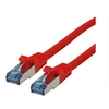 Image de Roline - Cordon de raccordement - RJ-45 (M) pour RJ-45 (M) - 50 cm - SFTP, PiMF - CAT 6a - rouge