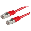 Image de Roline - Cordon de raccordement - RJ-45 (M) pour RJ-45 (M) - 5 m - SF/UTP - CAT 5e - moulé - rouge