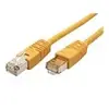 Image de Roline - Cordon de raccordement - RJ-45 (M) pour RJ-45 (M) - 50 cm - SF/UTP - CAT 5e - moulé - jaune