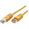 Image de Roline - Cordon de raccordement - RJ-45 (M) pour RJ-45 (M) - 5 m - SF/UTP - CAT 5e - moulé - jaune