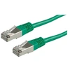 Image de Roline - Cordon de raccordement - RJ-45 (M) pour RJ-45 (M) - 1 m - SF/UTP - CAT 5e - moulé - vert