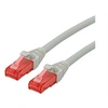 Image de Roline - Cordon de raccordement - RJ-45 (M) pour RJ-45 (M) - 2 m - UTP - CAT 6 - sans halogène, moulé, sans crochet - gris