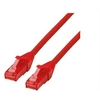 Image de Roline - Cordon de raccordement - RJ-45 (M) pour RJ-45 (M) - 3 m - UTP - CAT 6 - sans halogène, moulé, bloqué - rouge
