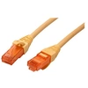 Image de Roline - Cordon de raccordement - RJ-45 (M) pour RJ-45 (M) - 2 m - UTP - CAT 6 - sans halogène, moulé, bloqué - jaune