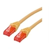 Image de Roline - Cordon de raccordement - RJ-45 (M) pour RJ-45 (M) - 3 m - UTP - CAT 6 - sans halogène, moulé, bloqué - jaune