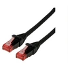 Image de Roline - Cordon de raccordement - RJ-45 (M) pour RJ-45 (M) - 30 cm - UTP - CAT 6 - sans halogène, moulé, bloqué - noir