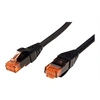 Image de Roline - Cordon de raccordement - RJ-45 (M) pour RJ-45 (M) - 50 cm - UTP - CAT 6 - sans halogène, moulé, bloqué - noir