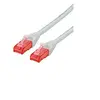 Image de Roline - Cordon de raccordement - RJ-45 (M) pour RJ-45 (M) - 30 cm - UTP - CAT 6 - sans halogène, moulé, bloqué - blanc
