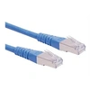 Image de Roline - Cordon de raccordement - RJ-45 (M) pour RJ-45 (M) - 20 m - SFTP - CAT 6 - bleu