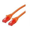 Image de Roline - Cordon de raccordement - RJ-45 (M) pour RJ-45 (M) - 3 m - UTP - CAT 6 - sans halogène, moulé, bloqué - orange