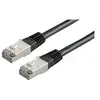 Image de VALUE - Cordon de raccordement - RJ-45 (M) pour RJ-45 (M) - 50 cm - SFTP, PiMF - CAT 6 - moulé, bloqué - noir