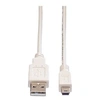 Image de VALUE - Câble USB - USB (M) pour mini USB type B (M) - USB 2.0 - 3 m - blanc