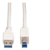 Image de VALUE - Câble USB - USB (M) pour USB type B (M) - USB 3.0 - 3 m - blanc