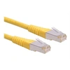 Image de Roline - Cordon de raccordement - RJ-45 (M) pour RJ-45 (M) - 30 cm - SFTP - CAT 6 - jaune