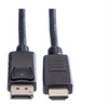 Image de Roline - Câble adaptateur - DisplayPort mâle pour HDMI mâle - 1.5 m - blindé - noir - support 1080p