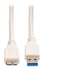Image de VALUE - Câble USB - USB type A (M) pour Micro-USB de type B (M) - USB 3.0 - 2 m - blanc
