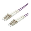 Image de Roline - Cordon de raccordement - LC multi-mode (M) pour LC multi-mode (M) - 10 m - fibre optique - duplex - 50 / 125 microns - OM4 - violet