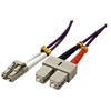 Image de VALUE - Câble réseau - LC multi-mode (M) pour SC multi-mode (M) - 0.5 m - fibre optique - 50 / 125 microns - OM4 - violet