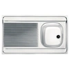 Image de Evier inox - 800x600 mm - MAN711-800 - 013953