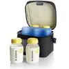 Image de Cooler Bag - Compartiment et bloc refrigerant + 4 biberons